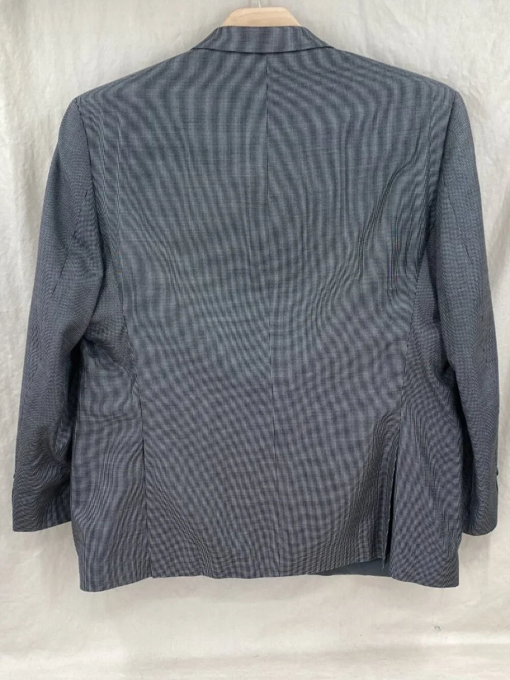 Calvin Klein Mens Blazer Suit Jacket 52 Regular Black Check